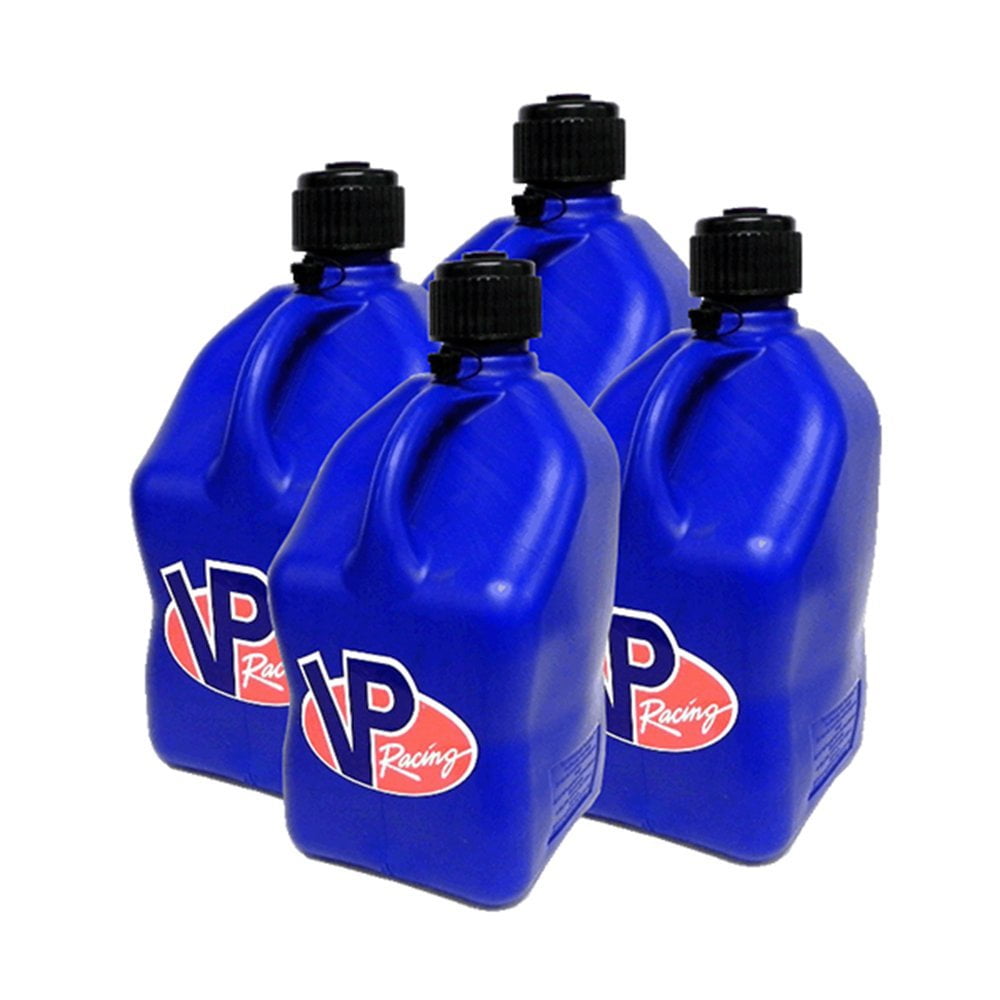 VP Racing Fuels 5 Gallon Square Motorsport Utility Container Blue with Deluxe Filler Hose
