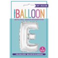 thumbnail image 2 of Unique Industries 14" Silver Solid Print Birthday Balloon, 2 of 2