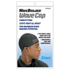WaveBuilder Wave Cap, Black, 2 Count
