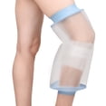 thumbnail image 1 of Waterproof Knee Cast Cover for Shower, Reusable Silicone Leg Cast Protector for Post-Surgery Wound/Burns/Bandage, One Size Fits Most Adults, 1 of 5