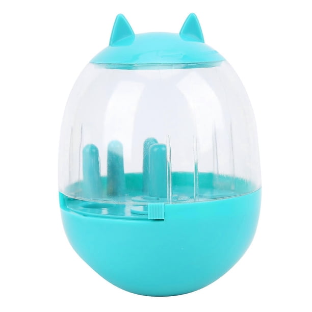 Dog Food Dispensing Toy Slow Eating Interactive Feeding Puzzle Toy for Pet Cats DogsPeacock Blue