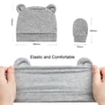 thumbnail image 2 of Conjunto de gorros y guantes para recién nacidos Gorros y manoplas para bebés recién nacidos Gris, 2 of 5