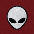 thumbnail image 2 of Dalix Lil Alien Heavyweight Soft Tee Short Sleeve Cotton Shirt Mens in Brick Red S Small, 2 of 5