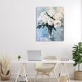 thumbnail image 2 of Stupell Industries Vase Of White Peonies Canvas Wall Art design by LSR Creative Studio, 40 x 30, 2 of 7