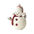 thumbnail image 5 of Christmas Snowman Table Decoration Plush Snowmen Figurine Foam Cloth Gift for Family Friends Xmas Living Room Shelf, 5 of 9