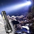 thumbnail image 1 of Linterna digital con zoom potente, LED recargable por USB, 1000 lúmenes de brillo, zoom de 5 ejes, diseño compacto y resistente, ideal para viajes al aire libre, iluminación de emergencia,, 1 of 9
