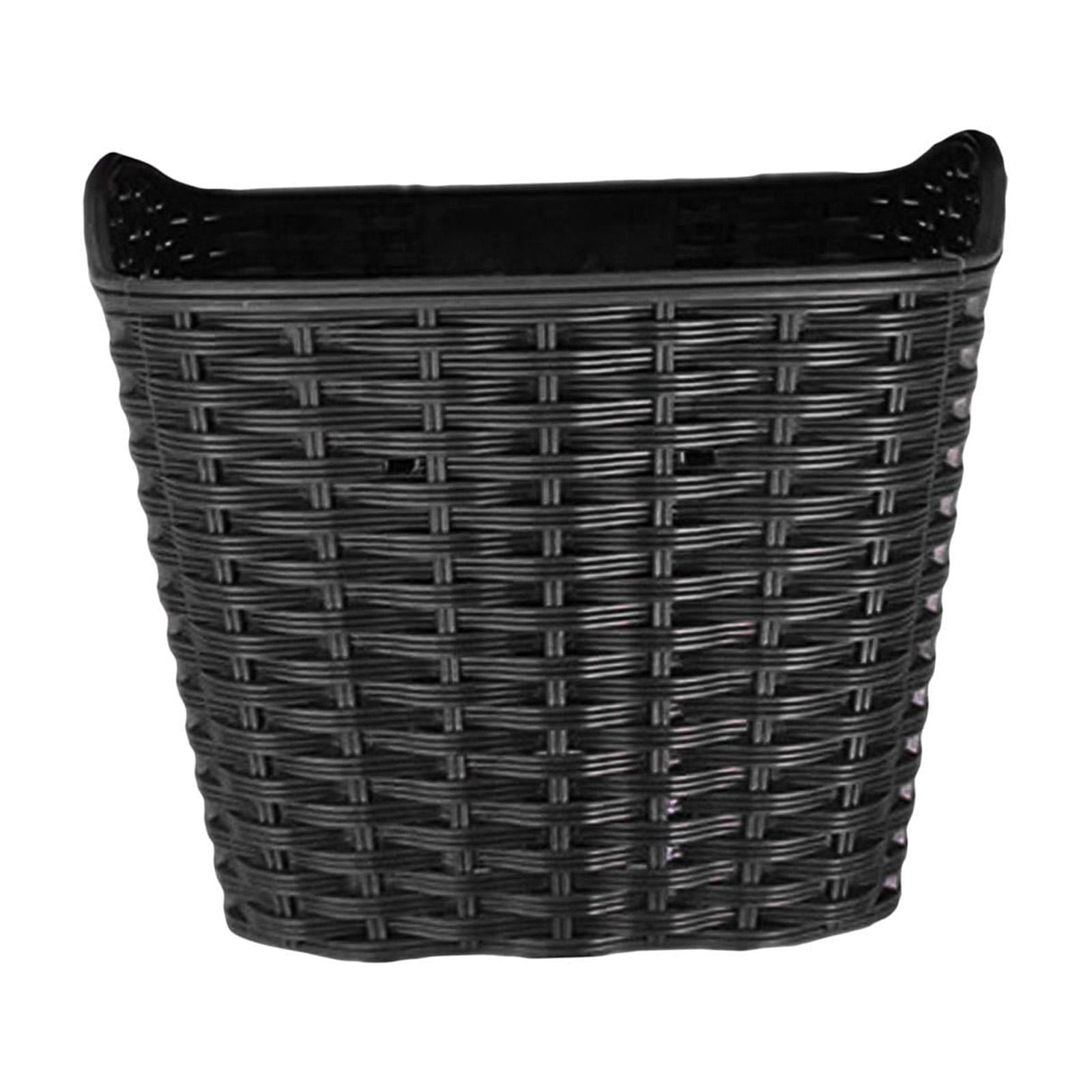 DimyFew Bicycle Handlebar Basket, Bike Front Handlebar Basket, Easy to Install, Portable Black