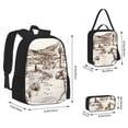 thumbnail image 2 of Fotbe Western Desert Cowboys3 Set Escolar 3 en 1 para Niños - Mochila Duradera con Lonchera Aislante y Estuche para Lápices - Mochila Escolar para Niños y Niñas, 2 of 7