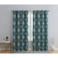 thumbnail image 4 of THD Sophia 100% Complete Blackout Privacy Energy Efficient Grommet Window Treatment Curtains - Pair, 4 of 5