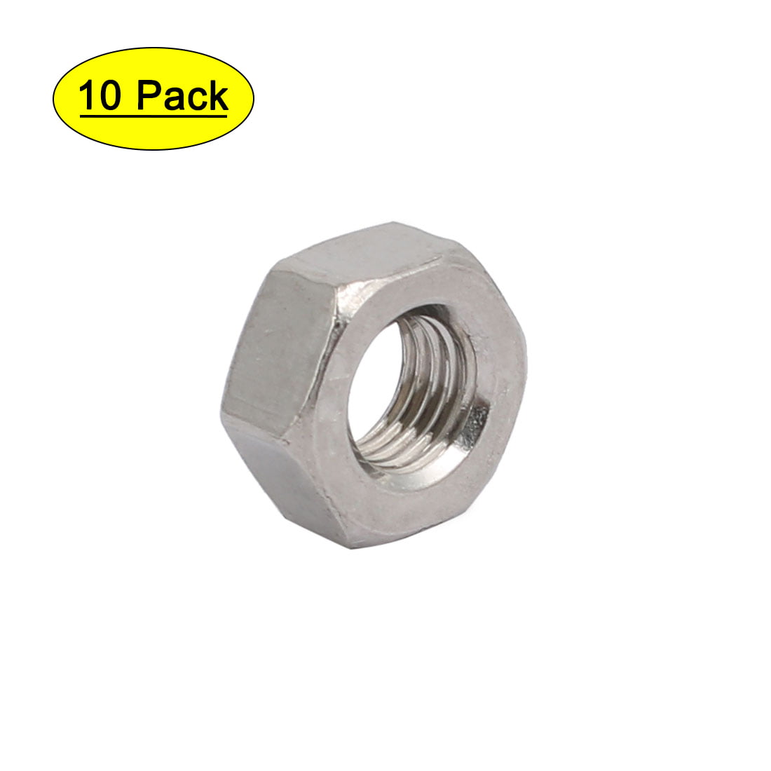 All Metal Prevailing Torque Lock Nuts AISI 304 Stainless Steel 3 pcs 1-8 Hex Drive Waxed 18-8