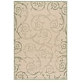 thumbnail image 2 of Safavieh Courtyard Daniel Oriental Indoor/Outdoor Area Rug, Natural/Olive, 5'3" x 7'7", 2 of 15