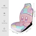 thumbnail image 2 of Cute Kirby Game Car Seat Covers Accessories Vehicle Front Seat Protector Mat Cover Decor Universal Fit For SUV Sedan Van Trucks, 2 of 6