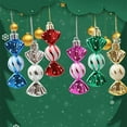 thumbnail image 4 of VBVC 6Pcs Christmas Candy Ornaments,Candy Jars Christmas Tree Glitter Hanging Decorations Plastic Peppermints, 4 of 5