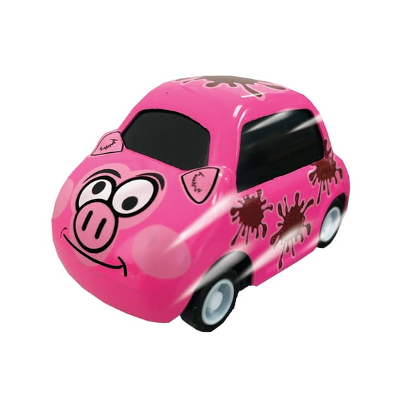 Cutie Critters – Pig by Deluxebase Pull Back Die-Cast Farm Animal Car Toy for Kids and Pig Gift Idea