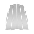 thumbnail image 1 of Unique Bargains 6 Pcs Moldura de Ventana del Pilar de la Puerta para Cadillac CTS 2014-2015 Tono Plateado Sticker Anti Rasguños para los Pilares Exteriores de la Puerta, 1 of 7