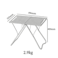 thumbnail image 3 of IGT-mesa plegable de acero inoxidable para acampada, accesorio de acero inoxidable 201, para quemar la mesa lateral, 3 of 4