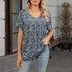 thumbnail image 5 of Usted Es Más Que una Camisa de Puntuación de Prueba, Cuello en V de Manga Corta Suelta, Camisa para Mujeres, 5 of 6