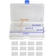 thumbnail image 4 of 15 compartimentos x 4 paquetes, caja de almacenamiento de joyería de plástico de 4 colores Contenedor de herramientas multiusos ajustable, 4 of 5