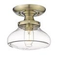 thumbnail image 2 of Wry Lighting Nash 1-light Semi-Flush Mount in Matte Black, 2 of 2