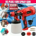 thumbnail image 1 of 1pc US Plug 550W High Power Spray Gun, Paint Sprayer, Paint Spray Gun, Electric, 1 of 4