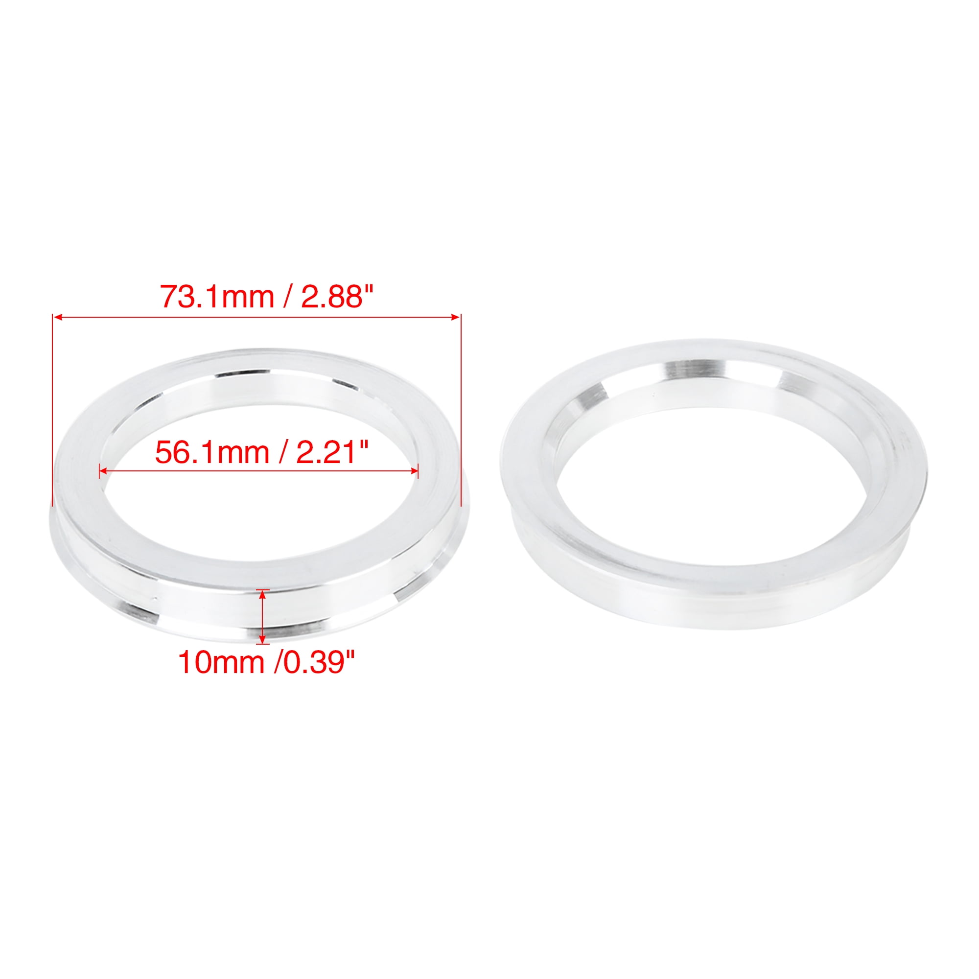 Unique Bargains 4pcs Car Hub Centric Rings Wheel Bore Spacer 73.1 to 56.1 mm