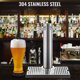 thumbnail image 1 of Torre de Cerveza VEVOR dispensador Acero inoxidable 360 x 76 mm con 2 grifos, 1 of 8