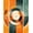 Orange Teal Cream, Pattern 2, variant on ODIKA Personalized Disco Vinyl Records Cassette Funky Record Movie for Home Office, Gaming Room, Under Desk, Non-Slip Chair-Friendly