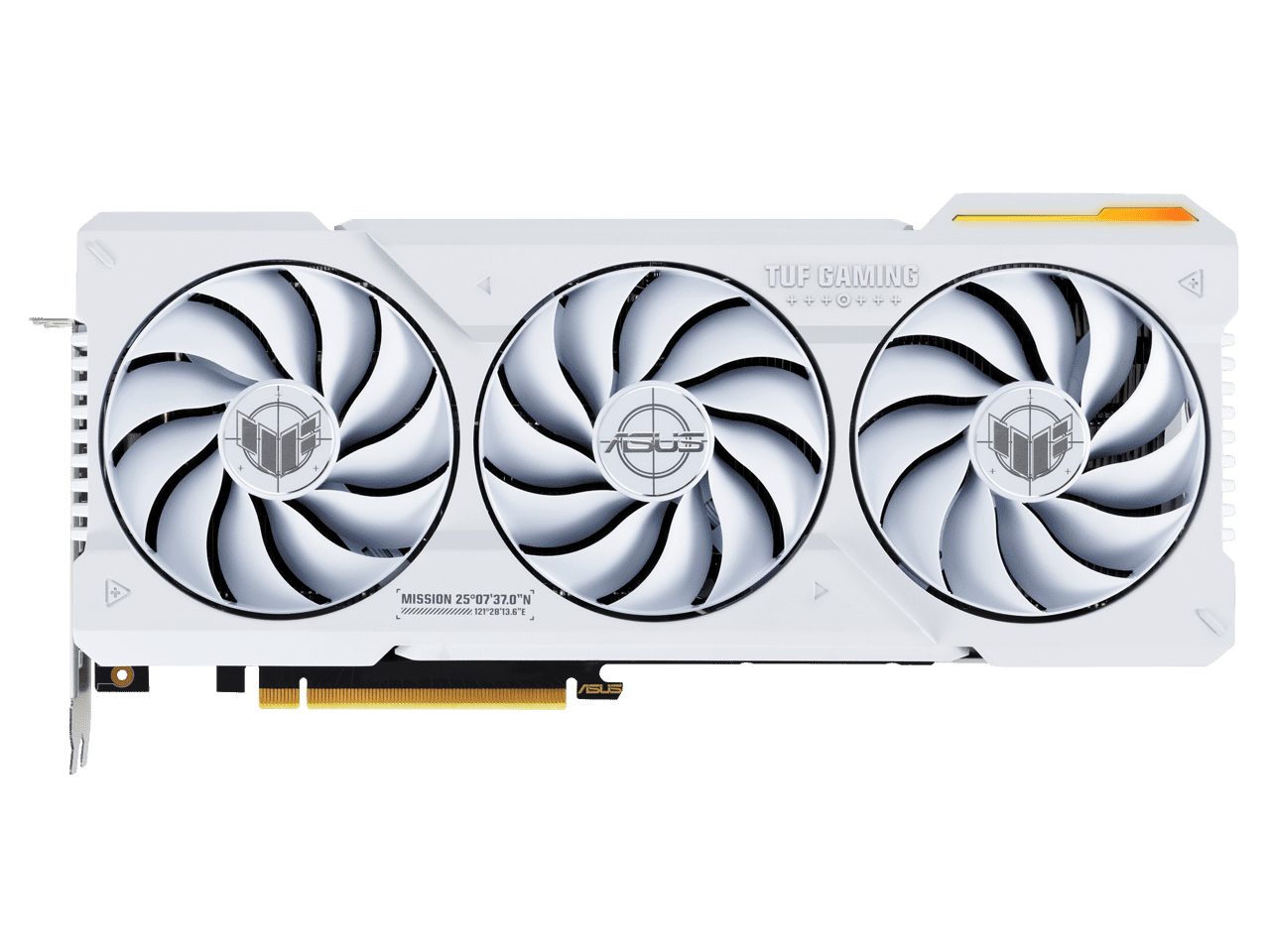ASUS TUF Gaming NVIDIA GeForce RTX 4070 Ti SUPER White OC Edition Gaming Graphics Card (PCIe 4.0, 16GB GDDR6X, HDMI 2.1a, DisplayPort 1.4a) TUF-RTX4070TIS-O16G-WHITE-GAMING