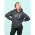 thumbnail image 2 of Ikal And A Snake Head Hoodie Women -Ikal Designs, Female XX-Large, 2 of 4
