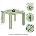 thumbnail image 4 of Furinno Simple Square Coffee Table, Side Table, White, 4 of 9