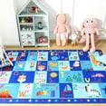 thumbnail image 7 of Lochas Kids Carpet Play Mat Educational Learning Rugs for Playing Children Area Rugs for Bedroom Playroom Nursery,Blue,5x7 Feet, 7 of 7