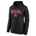 thumbnail image 2 of Women's Fanatics Black Nebraska Huskers Campus Pullover Hoodie, 2 of 3