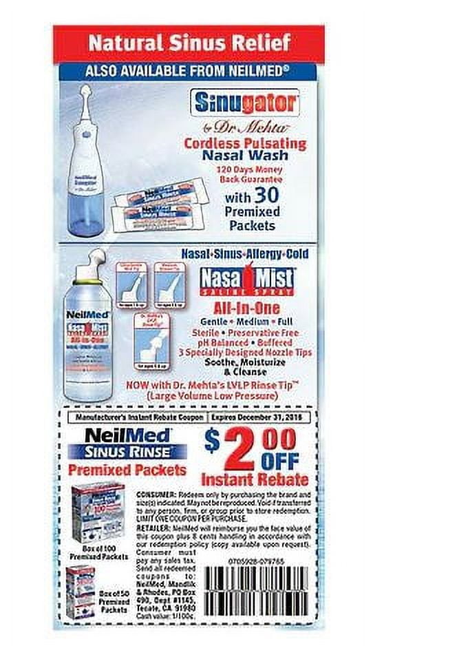 (2 pack) NeilMed Sinus Rinse Starter Kit 1 Kit