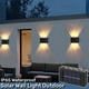 thumbnail image 2 of Luz Solar de pared para exteriores, lámpara LED impermeable, iluminación luminosa hacia arriba y hacia abajo, decoración de valla de jardín y balcón, luz Solar, 2 of 4