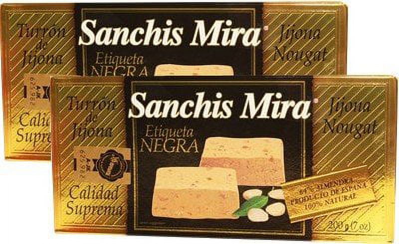 Sanchis Mira Turron de Jijona Almond Bars, 7 oz, Pack of 2