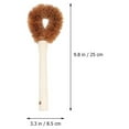 thumbnail image 2 of Worgeous Coconut Coir Kitchen Cleaning Brush with Plastic Handle for Thorough Cleaning without Hurting Hands 2 Pieces, 2 of 8