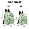 thumbnail image 2 of FORMRS Mini Backpack Purse for Women Travel Daypack Casual Shoulder Bag, Green Dot Triangles Pattern, 2 of 7