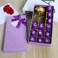 thumbnail image 2 of Moocorvic Valentine'S Day Gifts for Her, 12 Floral Scented Rose Soap Flowers And A Gold Rose Gift Box Birthday Gifts for Women Wife Mom, 2 of 7