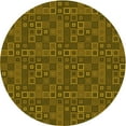 thumbnail image 1 of Ahgly Company Machine Washable Indoor Square Transitional Dark Golden Rod Brown Area Rugs, 3' Square, 1 of 7