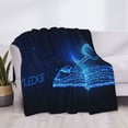 thumbnail image 3 of Naloa Futuristic Book Knowledge Flannel Fleece Throw Blanket for Bed Couch, Thick Blanket - All Seasons Suitable for Women, Men and Kids-40"x30", 3 of 6