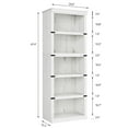 thumbnail image 2 of Farmhouse Bookcase, Farmhouse Book Shelf with Storage Open Display Bookshelves, Book Case Wooden Bookcase Home Decor Furniture for Home Office, Living Room, Bed Room, 2 of 9