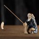 thumbnail image 3 of Figura miniatura, accesorios de cerámica de estilo chino sentado, escultura mini estanque, ano para acuario, S shamjiam Figurilla en miniatura, 3 of 6