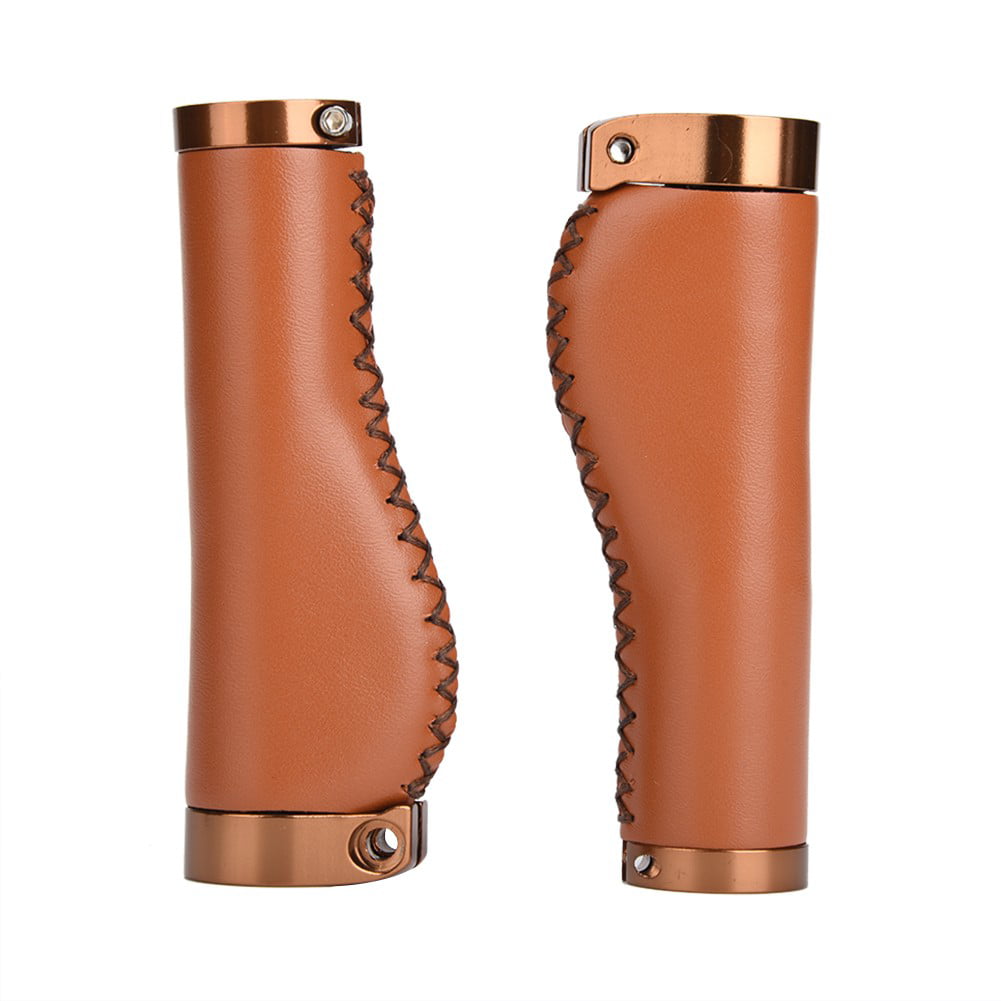 Mountain Bicycle Retro Artificial Leather Cycling  Road  Handlebar Grips Covers 