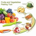 thumbnail image 5 of 2pcs Professional Vegetable Peeler, Potato Peeler, Apple Peeler With Stainless Steel Serrated Blade And Non-slip Ergonomic Handle For Vegetables, Carr, 5 of 5