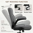 thumbnail image 5 of COOLHUT Leather Office Chair, Big and Tall Office Chair 400LBS Wide Seat Ergonomic Computer Desk Chair High Back Executive Leather Chair Adjustable Task Chair Lumbar Back, Dark Gray, 5 of 9