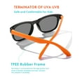 thumbnail image 3 of Flexible Kids Sunglasses Polarized Unbreakable Toddler Sun Glasses for Baby Boys and Girls UV400 with Case, Age 2-8 (Black/Orange), 3 of 8