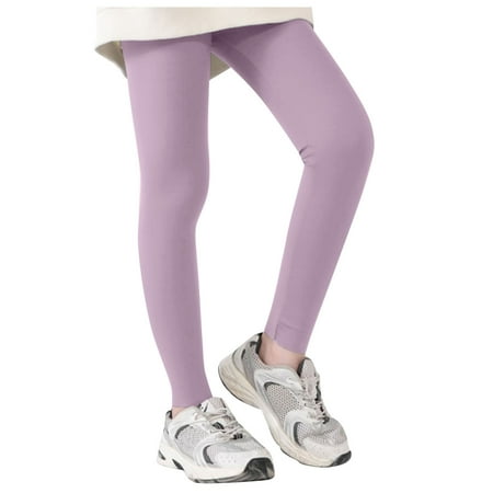 

Toddler Baby Boy Elastic Waist Cotton Pants Girls Athletic Leggings Kids Dance Running Yoga Pants Workout Dance Tights Hiking Pants Purple