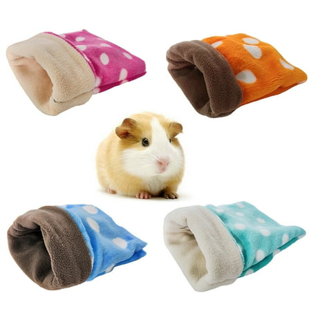 Sijiali Polka Dot Lovely Plush Sleeping Bag Mini Pet Bed Nest for Guinea Pig Hamster