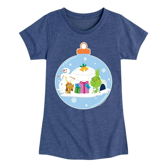 Dr. Seuss The Grinch - Little Grinch - Christmas Igloo - Toddler & Youth Girls Short Sleeve Graphic T-Shirt