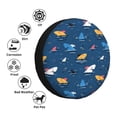 thumbnail image 4 of Goofa Colorful Ocean Shark Pattern Universal Tire Cover for Jeep, SUV, Truck, and Trailer – Waterproof, UV-Resistant,Easy to Install, Fits 14"-17" Tires-17 inch, 4 of 6